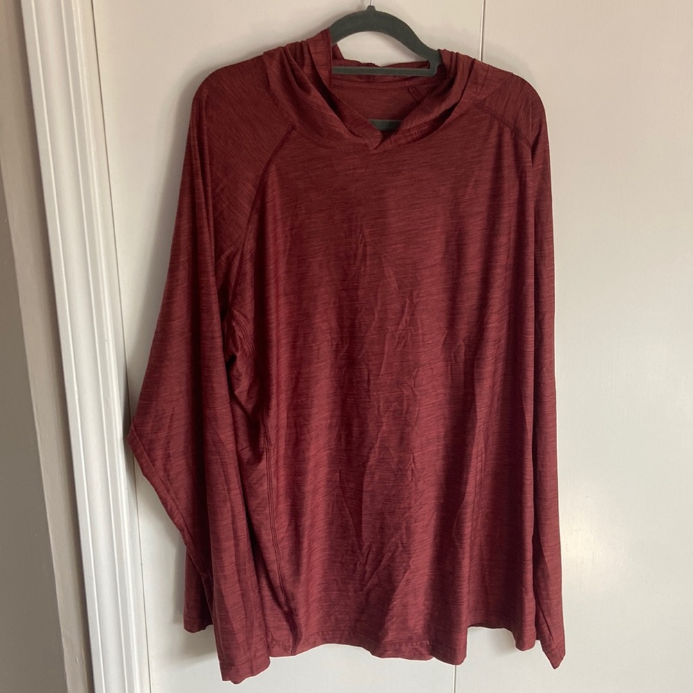 Men’s Red Pullover with Hood